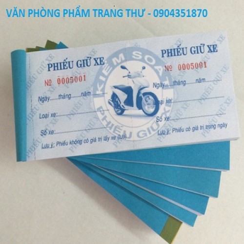 Phiếu giữ xe 